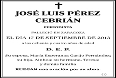 José Luis Pérez Cebrián